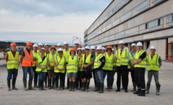 Visite du chantier de construction de l'Hôpital Nord Franche-Comté